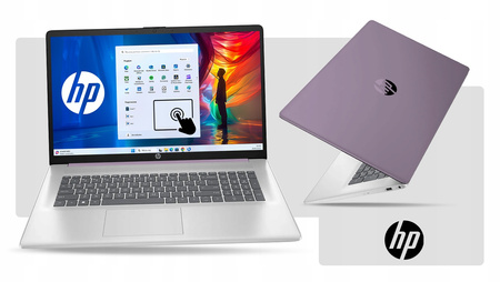 LAPTOP DO PRACY HP 17 INTEL N 4GB DDR4 128GB HD+ DOTYKOWY EKRAN BLK W11