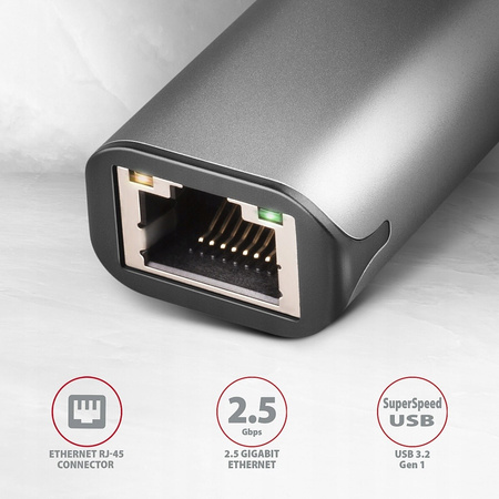 ADE-25RC Karta sieciowa 2.5 Gigabit Ethernet, Realtek 8156, USB-C 3.2 Gen,,