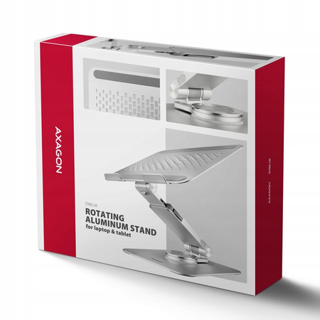 AXAGON STND-LR Podstawa do laptopów aluminiowa 10-16'' regulowane kąty,