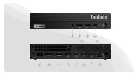 MEGA MOCNY Lenovo ThinkCentre M90q Gen 5 Tiny i5-14500T 32GB DDR5 SSD W11P