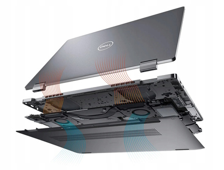PORĘCZNY Dell Latitude 9450 2in1 Ultra5 16GB 1TB SSD QHD TOUCH BLK FP W11P