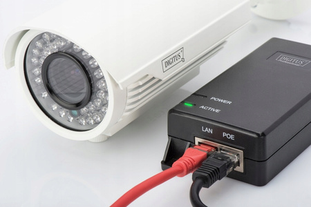 Zasilacz/Adapter PoE+ 802.3at, max. 55V 30W Gigabit 10/100/1000Mbps,