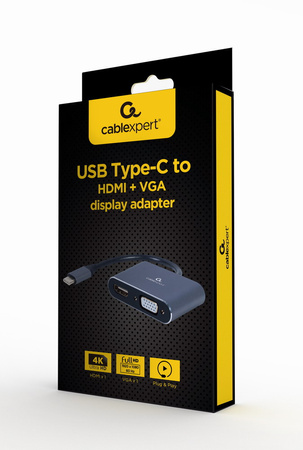 GEMBIRD Adapter USB-C to HDMI VGA