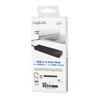 LOGILINK Hub USB-C 3.1 4-porty ultra slim, czarny