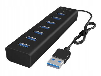ICYBOX IB-HUB1700-U3 7-Port USB HUB+zasilacz