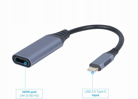 GEMBIRD Adapter USB-C to HDMI 4K 60Hz