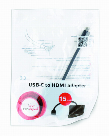 GEMBIRD Adapter USB Typ-C do HDMI(F) czarny