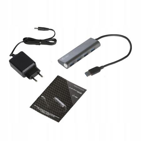 I-TEC USB 3.0 Metal HUB Charging - 4 porty z zasilaczem/ładowaniem