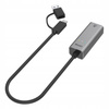 UNITEK Adapter USB-A/C 3.1 GEN1 RJ45; 2,5 Gbps; U1313C