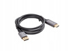 LANBERG Kabel Displayport(M)-HDMI(M) 1M 4K czarno-srebrny