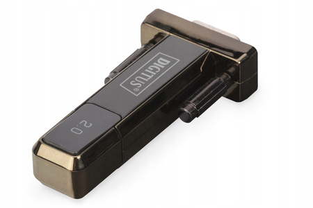 DIGITUS Konwerter/Adapter USB 2.0 do RS232 (DB9) z kablem USB A M/Ż 80cm
