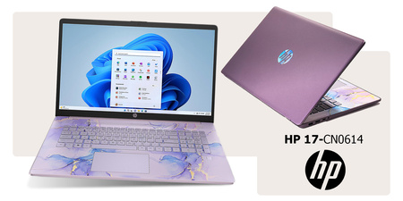 LIMITOWANY Laptop HP 17 QUAD 16GB 128SSD FULL HD PODŚ-KL USB-C W11