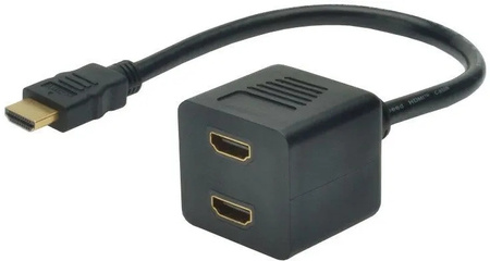 Kabel rozdzielacz/splitter HDMI HighSpeed 1080p 24Hz FHD Typ HDMI A/2xHDMI