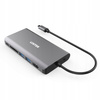UNITEK HUB 8-w-1 USB-C 3.1; HDMI; VGA; RJ45; SD; PD 100W; D1019B