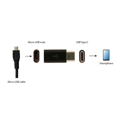GEMBIRD Adapter USB Typ-C(M) 2.0 -> USB Typ-micro (F)