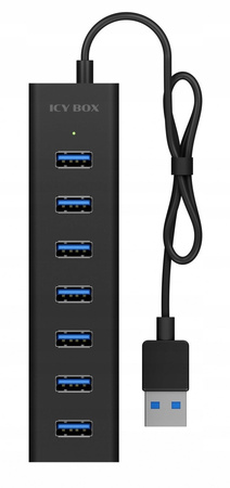 ICYBOX IB-HUB1700-U3 7-Port USB HUB+zasilacz