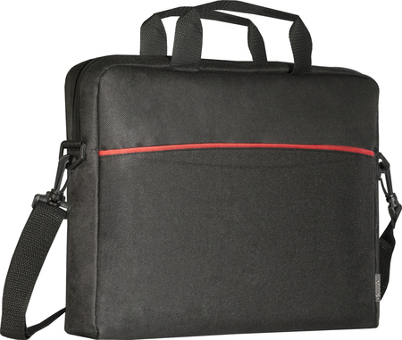 DEFENDER TORBA LITE 15,6 CZARNA WZMOCNIONE BOKI, PLASKI KSZTALT