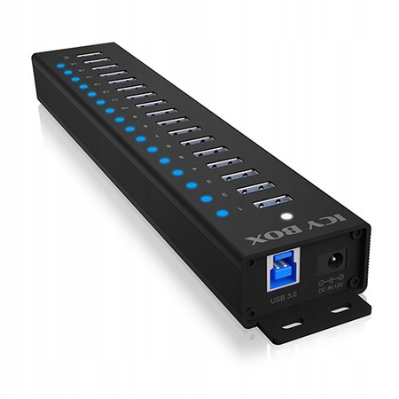 Hub IB-HUB1717 16+1 port USB HUB, 16x USB + 1x USB do ładowania, USB 3.2,