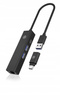 ICYBOX Hub IB-HUB1439-LAN 4w1 HUB, 1x USB-C, 2xUSB-A, 1x LAN