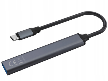 Hub 4 porty USB-C - 3 x USB-A 2.0, 1 x USB-A 3.1 3.1 GEN 1, 5 Gbps, AK-71