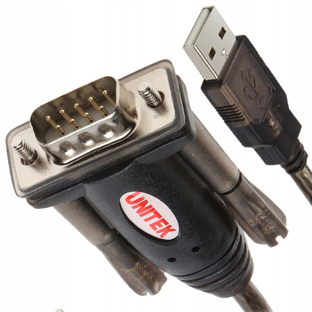 UNITEK Adapter USB- 1xRS-232 + Adapter DB9F/DB25M; Y-105A