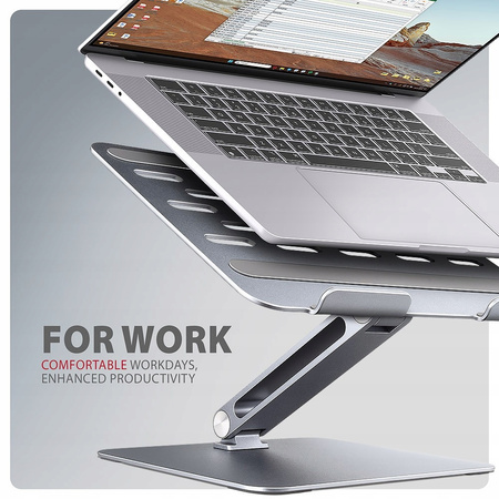 STND-LQ Podstawa do laptopów aluminiowa 10-16'' cali, regulowane kąty