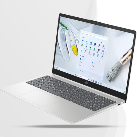 STYLOWY LAPTOP HP 15 INTEL N100 4GB DDR4 SSD BLK HD TOUCH WHITE W11 15.6"