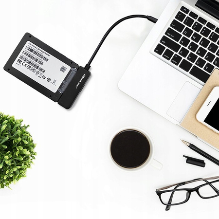 Adapter SATA | Przejściówka na dysk SSD HDD 2.5'' | USB-C | Super speed|