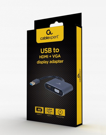 GEMBIRD Adapter USB 3.0 to HDMI VGA D-SUB