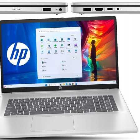 NOWOCZESNY LAPTOP HP 17 Intel Core i5-1334 12GB DDR4 SSD HDMI USB-C W11