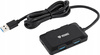 YENKEE Hub ładujący z 4 portami USB YHB 4341BK,