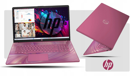 LIMITOWANY LAPTOP HP 17 INTEL N 4GB DDR4 1TB SSD HD+ BLK FP HDMI W11+OFFICE