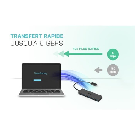 I-TEC USB-C Slim pasywny HUB 4x USB 3.0 do podłączenia USB-A/USB-C