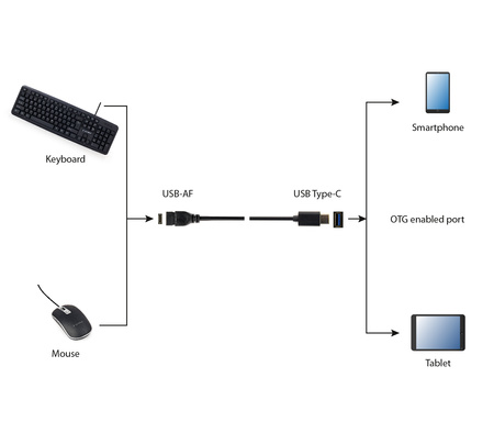 GEMBIRD Adapter USB Typ-C 3.0 męski -> USB żeński