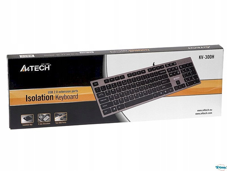 A4 TECH Klawiatura KV-300H USB szara