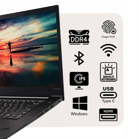 Potężna stacja robocza Lenovo P1 GEN 2 i7-9750 16GB 512SSD T2000 FHD W11