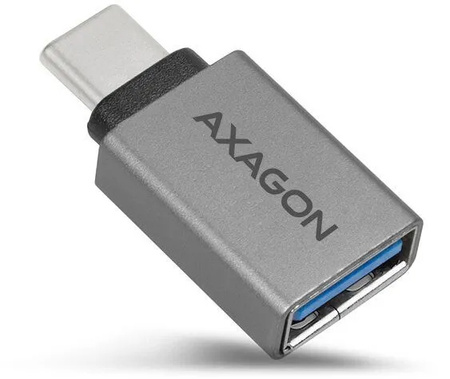 AXAGON RUCM-AFA Redukcja, USB 3.1 Type-C męska -> Type-A żeńska ALU