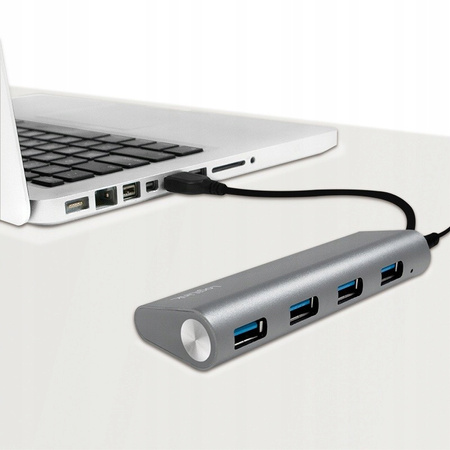 LOGILINK Hub 4xUSB 3.0 aluminiowa obudowa