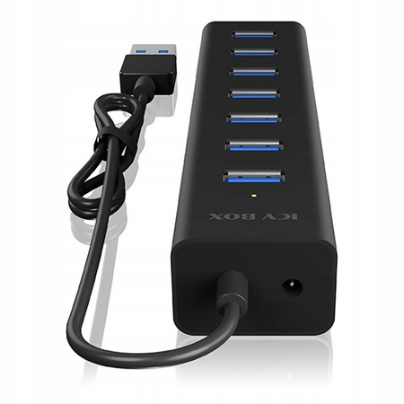 ICYBOX IB-HUB1700-U3 7-Port USB HUB+zasilacz