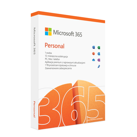 Microsoft Office 365 Personal - 5 stanowisk PC Mac Android