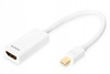 Kabel adapter Displayport 1080p 60Hz FHD Typ miniDP/HDMI A M/Ż biały 0