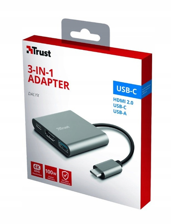 TRUST DALYX adapter USB C 3w1