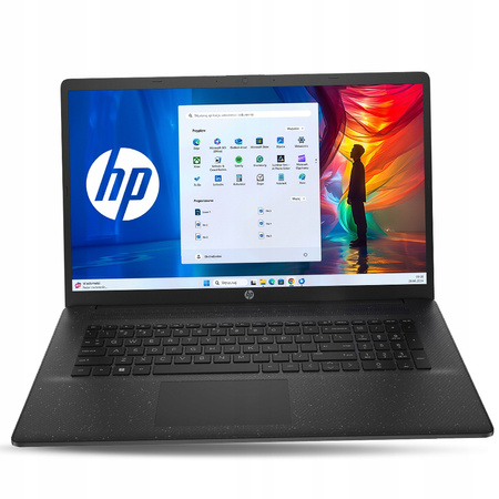 NOWOCZESNY LAPTOP HP 17 Intel N200 8GB DDR4 SSD HDMI USB-C W11