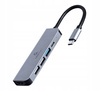 GEMBIRD Adapter wieloportowy USB-C 5w1, PD, HDMI, USB 3.1, USB 2.0x2