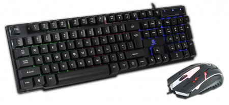 REBELTEC Klawiatura+mysz przewodowa dla graczy OPPRESSOR GAMING