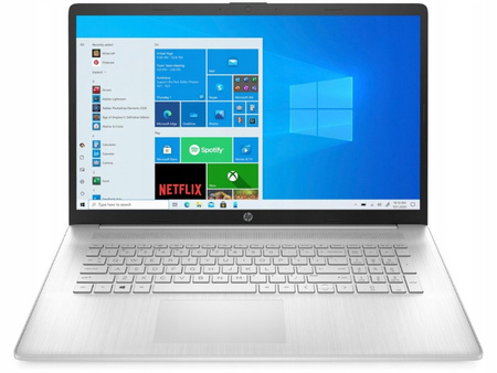 Laptop HP 17 QUAD 8GB 256SSD FULL HD PODŚ-KL USB-C W11