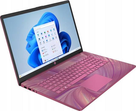 LIMITOWANY LAPTOP HP 17 INTEL N 8GB DDR4 640SSD HD+ BLK FP HDMI W11 +OFFICE
