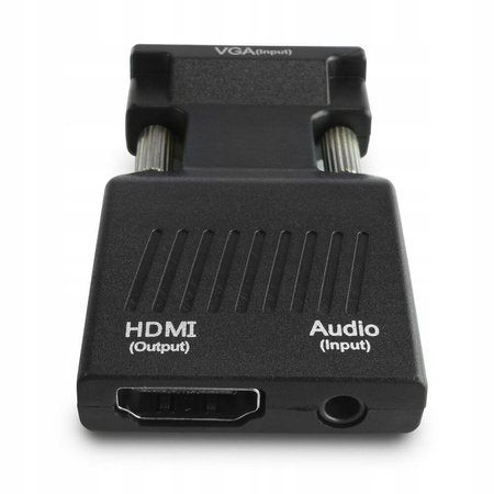 SAVIO Konwerter VGA do HDMI, Audio, Full HD, CL-145