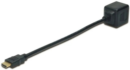 Kabel rozdzielacz/splitter HDMI HighSpeed 1080p 24Hz FHD Typ HDMI A/2xHDMI