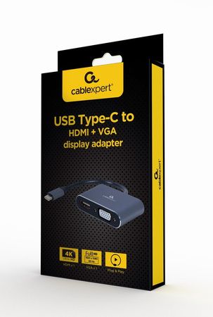 GEMBIRD Adapter USB-C to HDMI VGA